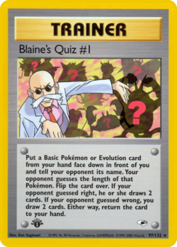 Carta Blaine's Quiz #1