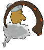 Imagen posterior de Landorus avatar variocolor en Pokémon X, Pokémon Y, Pokémon Rubí Omega, Pokémon Zafiro Alfa, Pokémon Sol, Pokémon Luna, Pokémon Ultrasol y Pokémon Ultraluna