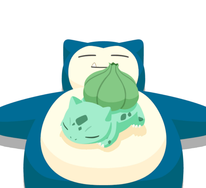 Archivo:Bulbasaur sobre la panza Sleep.png