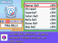 Todas las Poké Balls con Action Replay DS.