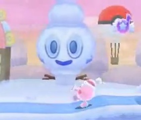 Vanillite en el juego.