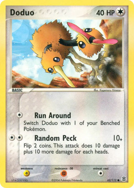 Archivo:Doduo (FireRed & LeafGreen TCG).png