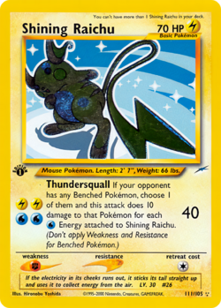 Carta de Shining Raichu