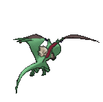 Imagen posterior de Noivern variocolor en Pokémon X, Pokémon Y, Pokémon Rubí Omega, Pokémon Zafiro Alfa, Pokémon Sol, Pokémon Luna, Pokémon Ultrasol y Pokémon Ultraluna