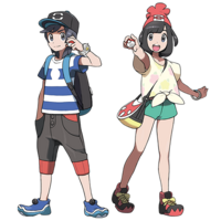 Elio y Selene, protagonistas de Pokémon Sol y Pokémon Luna
