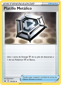 Carta Platillo Metálico