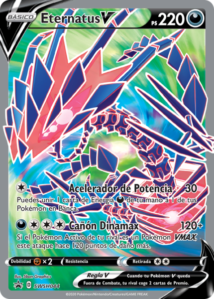Eternatus V (Oscuridad Incandescente TCG) - WikiDex, la enciclopedia
