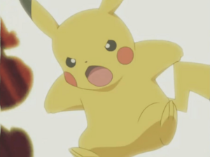 Pikachu usando rayo.