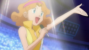 Marian en el Gran Festival de Sinnoh.