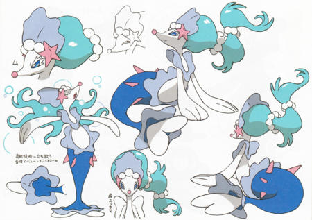 Bocetos de Primarina