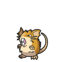 Icono de Raticate en Pokémon Diamante Brillante y Perla Reluciente
