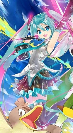Diseño base de Hatsune Miku en Project VOLTAGE High ↑.