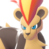 Icono de Pyroar hembra en Leyendas Pokémon: Z-A