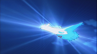 Latias usando Velo sagrado