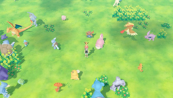Pokémon en el interior del GO Park