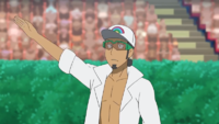 Profesor Kukui uno de los Árbitro/Juez Pokémon de la Liga de Alola.