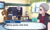 Denio, el Agente 000, trabajando de nuevo junto a la UEPUE en Pokémon Sol y Pokémon Luna.