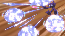 Sableye de Ult/Unai usando Joya de Luz.