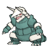 Imagen de Aggron variocolor en Pokémon X, Pokémon Y, Pokémon Rubí Omega, Pokémon Zafiro Alfa, Pokémon Sol, Pokémon Luna, Pokémon Ultrasol y Pokémon Ultraluna