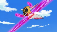 Ninjask de Paul/Ninjask de Polo usando corte furia.