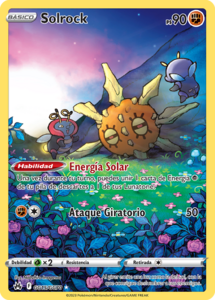 Versión Full Art de la carta en la Galería de Galar de Cenit Supremo.
