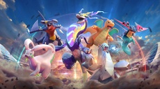 Ilustración del evento fiestón dragón para Pokémon UNITE.