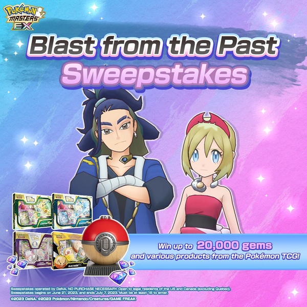 Archivo:Sorteo Blast from the Past de Pokémon Masters EX.jpg