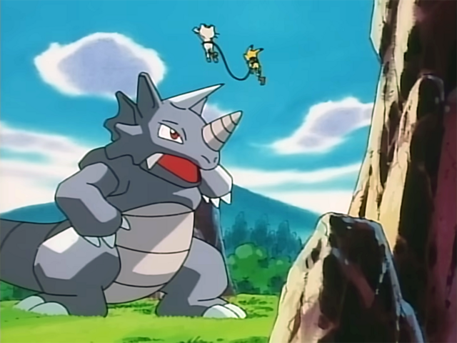 Archivo:EP106 Meowth y Pikachu saltando sobre Rhydon.png - WikiDex, la ...