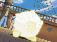 Shelgon usando doble filo.