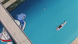 Barco con forma de Lapras.