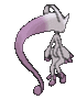 Imagen posterior de Mega-Mewtwo Y en Pokémon X, Pokémon Y, Pokémon Rubí Omega, Pokémon Zafiro Alfa, Pokémon Sol, Pokémon Luna, Pokémon Ultrasol y Pokémon Ultraluna