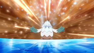 Snover usando viento hielo.