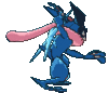 Imagen posterior de Greninja Ash en Pokémon Sol, Pokémon Luna, Pokémon Ultrasol y Pokémon Ultraluna