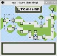 Mapa beta de Johto. Japón girando hacia la derecha: Para guiarse, a la derecha del todo, la isla sería Hokkaido.