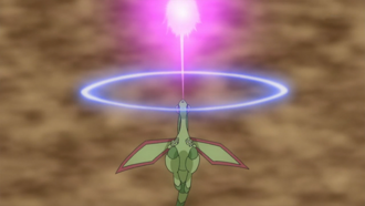 Flygon salvaje usando Meteoro Dragón/Cometa Draco.