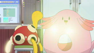 Chansey de Mollie usando pulso cura.