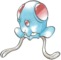 Tentacool en Pokémon Rojo y Verde.