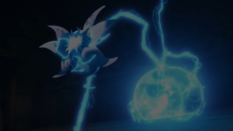 Zekrom usando rayo fusión.