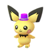 Pichu con gorrito de Año Nuevo