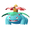 Imagen de Venusaur hembra en Pokémon: Let's Go, Pikachu! y Pokémon: Let's Go, Eevee!