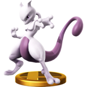 Trofeo de Mewtwo como luchador en Wii U.