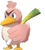 Imagen de Farfetch’d variocolor en Pokémon Espada y Pokémon Escudo