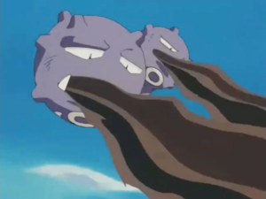 Weezing usando residuos.