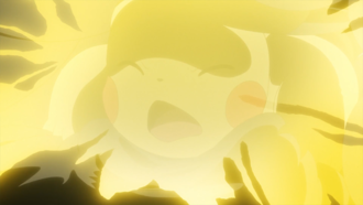 Pikachu de Ash usando rayo.
