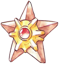 Staryu en Pokémon Rojo y Verde.