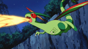 Flygon usando hiperrayo.