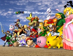 Todos los personajes de Super Smash Bros. Melee.