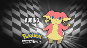 Audino en el segmento "¿Quién es ese Pokémon?/¿Cuál es este Pokémon?".