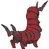 Imagen posterior de Scolipede variocolor en Pokémon X, Pokémon Y, Pokémon Rubí Omega, Pokémon Zafiro Alfa, Pokémon Sol, Pokémon Luna, Pokémon Ultrasol y Pokémon Ultraluna