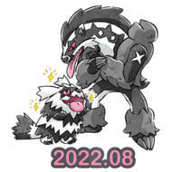 Pegatina Zigzagoon de Galar y Obstagoon CD GO.png